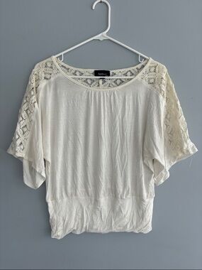 Cream Lace Women's Top